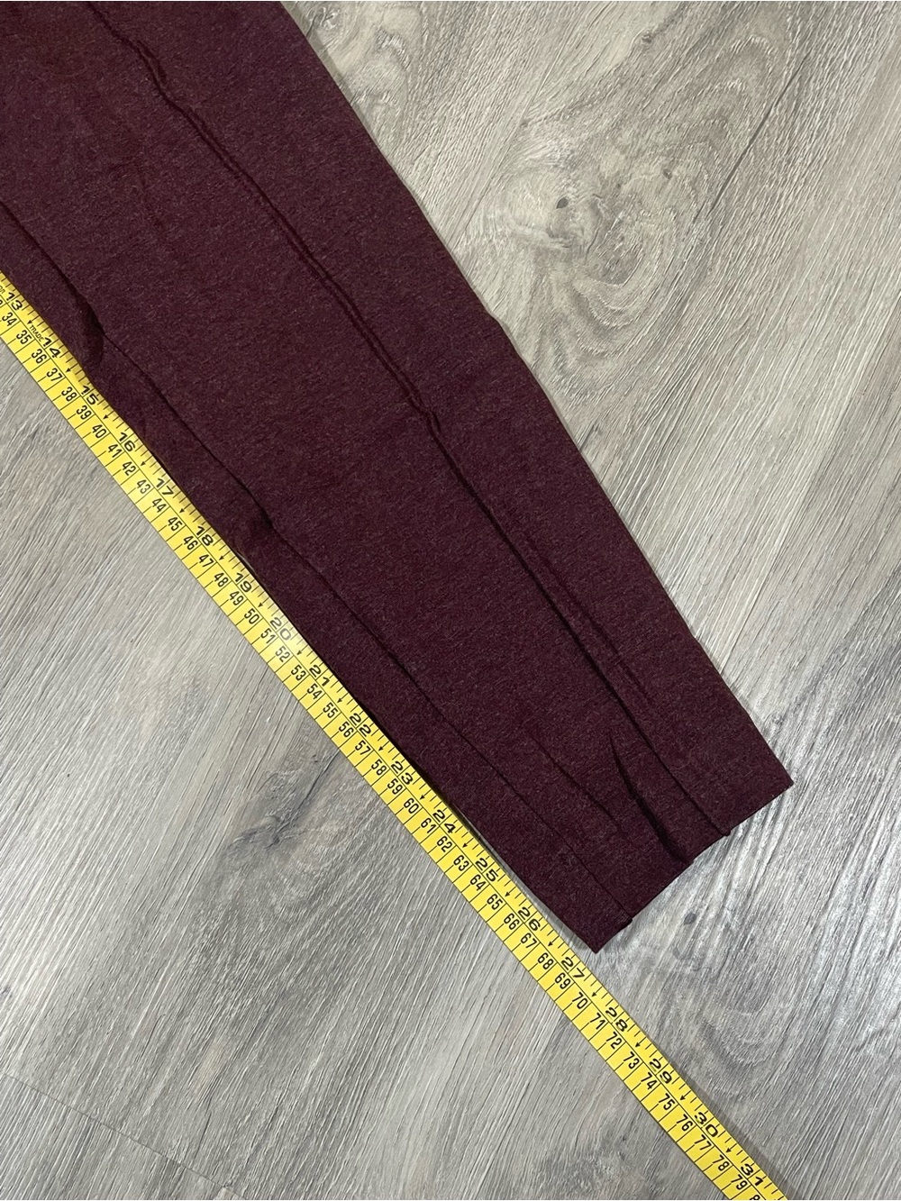 LOFT Skinny Ponte Ankle Pants - Burgundy Plum - Picture 10 of 12